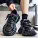 Dad 25 New Spring Summer Breathable Mesh Tire Thick Sole Height Increasing Trendy Men's Casual Sports Shoes_vogvips.com