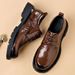 Men's 2024 New Fashion Large Formal Versatile Genuine Leather Casual British Business Wedding Groom Shoes_vogvips.com