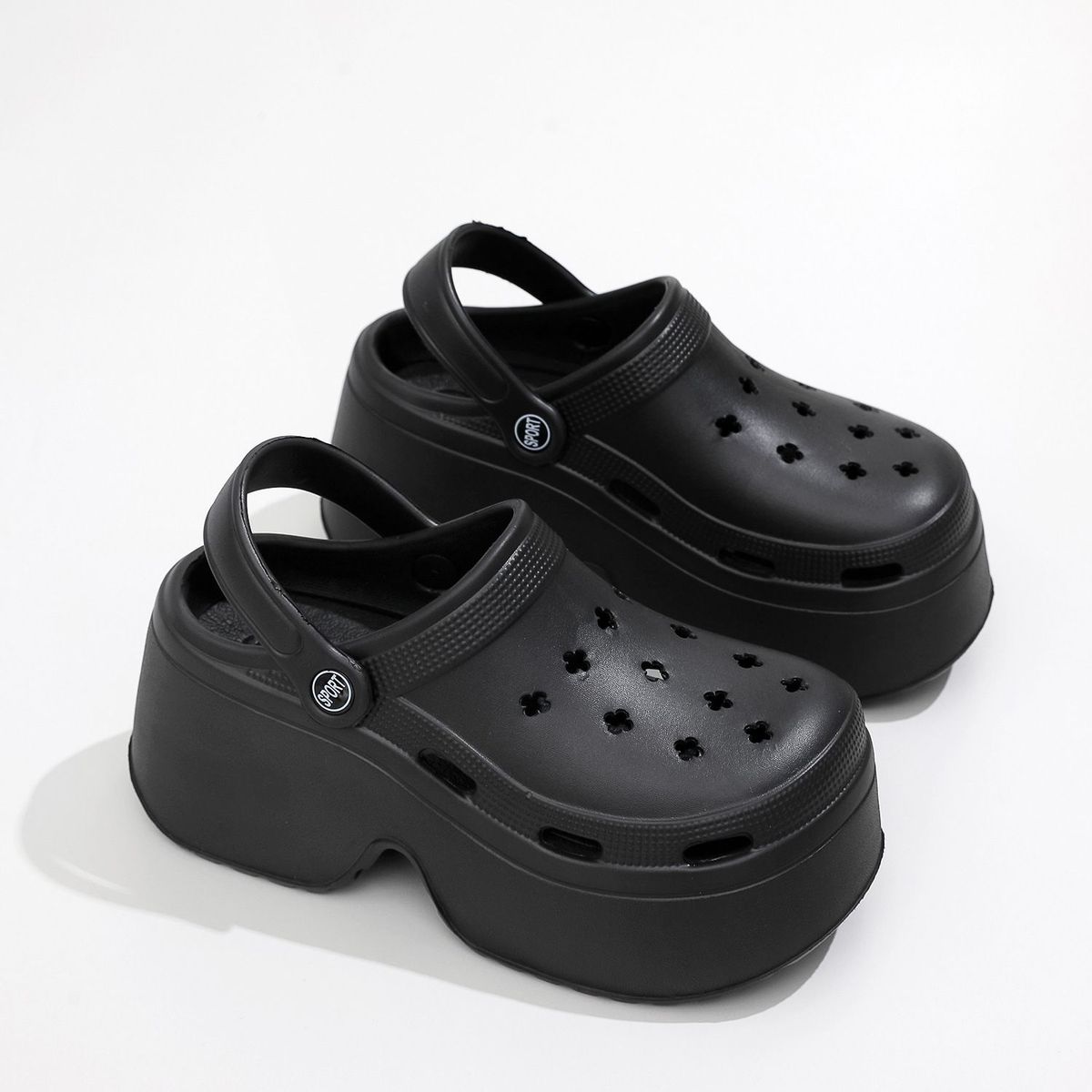 Women's 9cm High Heeled Sandals Slippers Summer Beach EVA Thick Platform Clogs Outdoor Garden Shoes_vogvips.com