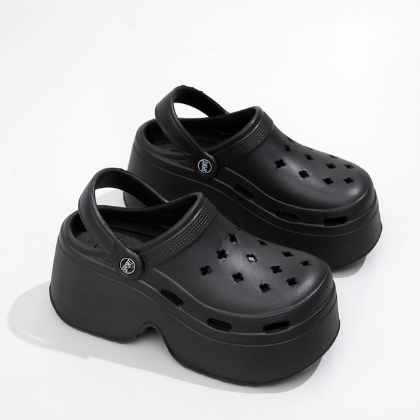 Women's 9cm High Heeled Sandals Slippers Summer Beach EVA Thick Platform Clogs Outdoor Garden Shoes_vogvips.com