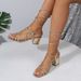 New Women's Fashion Sandals With Square Head Strap Mid-heel Chunky Heel_vogvips.com
