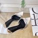 2023 Summer Korean Style Simple Shallow Mouth Sandals Fashion Square Toe One-Strap Solid Color Stiletto Heel Slippers_vogvips.com
