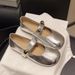 Flat Single Shoes Women's Spring Mary Jane Shoes French Gentle Style Evening Shoes Small Leather Shoes Beanie Shoes_vogvips.com