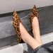 Inner Pointed Leopard Print Single Shoes Women's Shoes Spring Retro Soft Sole Suede Leopard Print Commuter Shoes Women_vogvips.com