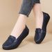 Spring Autumn New And 2025 Nurse Casual Flat Women's Single Loafers Mom Shoes With Rubber Sole_vogvips.com