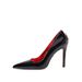 2026 New Model Gold Sharp-Heeled Red Sole High Heels, Elegant And Sophisticated Patent Leather Pointed Toe Sexy_vogvips.com