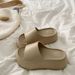Women's Thick-soled Slippers With A Stepping-on-feces Feeling 5cm New Summer Outdoor EVA Soft-soled Height-increasing_vogvips.com