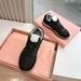 25ss Rampage ~ Amiu Daily Color-Block Thick-Soled German Training Shoes For Women 25 New Genuine Leather Round-Toe Lace- ~ Lace-_vogvips.com