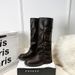 ~Over-the-Knee Women Thick Heel Belt Buckle High Tube Slouch Riding Boots_vogvips.com