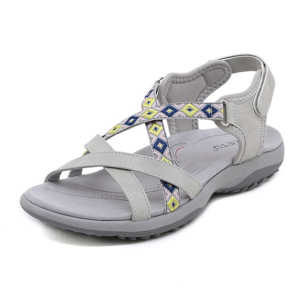 K6357-5 New 2025 Women's Sports Style Sandals Comfortable Durable Flat Shoes_vogvips.com