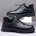 Men's Leather Shoes 25 New Style Single Cotton British-style Business Leather Shoes_vogvips.com