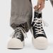 Men's Canvas Shoes 2025 Fall New Trendy Versatile Thick Soles Mickey Sneakers Sporty Casual Oversized High Top Boardwalks_vogvips.com