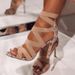 2021 Summer High-Heeed Shoes For Women, Peep-Toe, European And American Stye, Snake Pattern, Thin Hee, Utra-High_vogvips.com