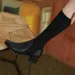 Knee Thick High Socks Winter Womens Long Boots Elegant Autumn Brown Wedge Elastic 241116_vogvips.com