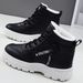 Snow Winter Fleece-Lined Shoes Cold-Proof Warm Long Versatile Cotton Cross-Border Plus Size Women's Boots_vogvips.com