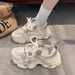 Women's Shoes New Spring Breathable Cloth All Match Student Sports Thick Bottom Heightening Running Shoes_vogvips.com