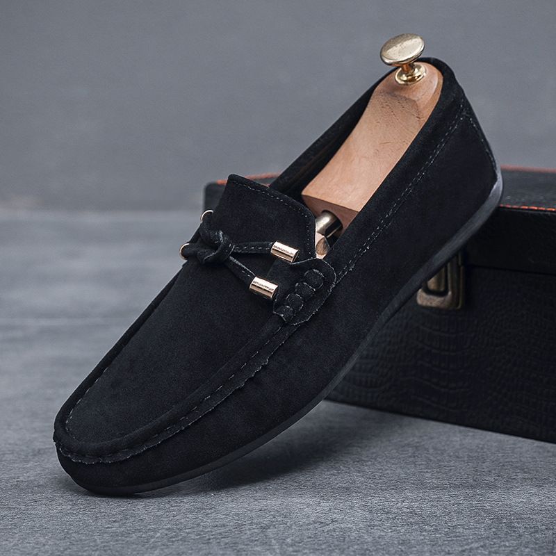 In Spring, A Lazy Person Can Wear A Pair Of Soft-soled Driving Casual Bean-shaped Men's Shoes_vogvips.com