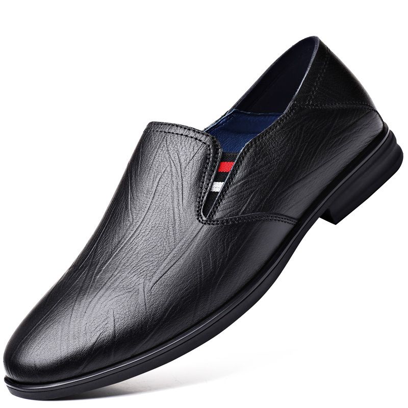 Casual Leather Shoes Men's Soft-soled Soft Leather Dad Shoes Men's Casual Shoes Lazy Shoes_vogvips.com
