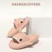 2024 Summer Women Slippers Men Outdoor Beach Non-slip Sandals Adults Indoor Bathroom Shark Slides Kid Thick EVA Flip_vogvips.com