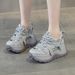 Thick-soled 2026 Spring Women's Casual Fashion Height-increasing German-style Dad Shoes Versatile White Sneakers_vogvips.com