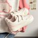 Huili WXY-Q100N Women's White Sneakers 2026 Spring New Model Velcro Niche Student Thick-Soled Casual Shoes_vogvips.com