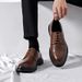 Summer New Men's Leather Formal Business British Style Versatile Casual Suit Hairstylist Wedding Trendy Shoes For Men_vogvips.com