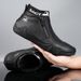 Retro Style Martin Boots For Men, Genuine Leather Large Size Men's Shoes, High-Top, Wear-Resistant, Outdoor Casual_vogvips.com