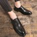 Euro Step New Men's Leather Brogue British Style Suit Breathable Height Increasing Casual Business Formal Wedding Shoes_vogvips.com