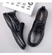 Inner Height Increase Men's Casual Leather Shoes With Cotton Thermal Foot Cover Hole Shoes Staff Men's Shoes_vogvips.com