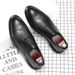 Euro Step Spring Summer Pointed Toe Men's Leather British Brogue Carved Korean Style Business Casual Shoes Men 7785-G_vogvips.com