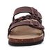 Crestar Women's Cork Footbed Summer Comfortable Slip-On Slide Sandals With Arch Support Adjustable Buckle Beach Slippers_vogvips.com