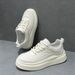 Sneakers For Men, Trendy Spring New Pure White Fashion Versatile Thick-Soled Board Shoes, Soft-Soled Dad Shoes_vogvips.com