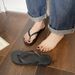 Flip-flops Men And Women, Simple Outdoor Slip-on Sandals, Non-slip Couple's Beach Shoes, Trendy Summer Sandals For The_vogvips.com