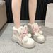 Cute Warm Thick-Soled Snow Boots For Women 2025 New Winter Furry Plush Thickened Lolita Cotton Shoes_vogvips.com