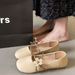 Niche Soft Sole Round Head Flat Bottom Mary Jane Shoes Women's Versatile Grandma Shoes Doudou Shoes Single Shoes_vogvips.com