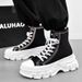 Men's Shoes Thick Soled Men's Shoes With Closed Toe Canvas Casual Sports High Top College Series Large Size Women's Shoes_vogvips.com