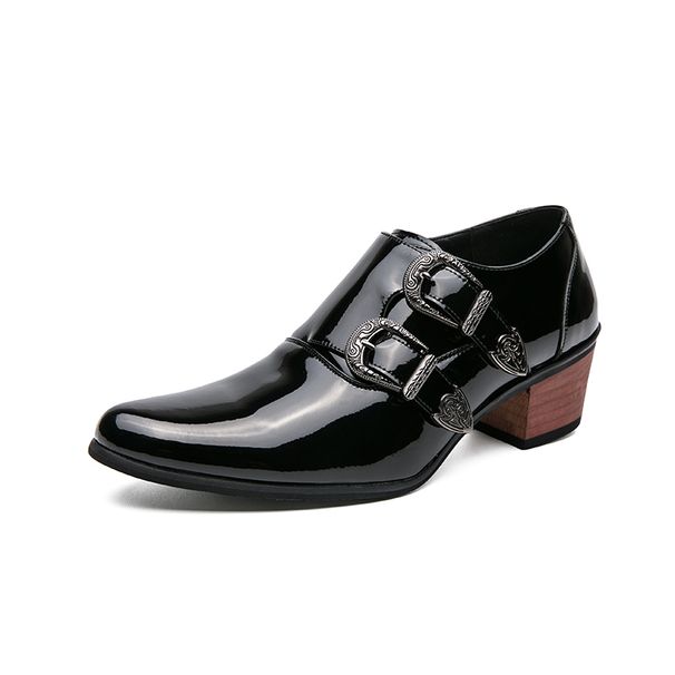 New Fashion Men's British Black Business Casual Loafer Shoes Daily Driving Office Leather Shoes One Foot Pedal Lazy Brown Banquet Dress Wedding Men's_vogvips.com