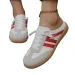 Women Mules Shoes Sports Round Toe Flat Female Footwear Casual Sneakers Clogs Platform Summer Slip On Creeper Baotou_vogvips.com