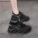 Summer Women's Breathable Hollow Flyknit Mesh Shoes, Women's Korean Style Versatile Thick-Soled Sports Shoes, Casual Run_vogvips.com