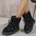 Faux Women Suede Snow 2024 Winter Lace Up Warm Padded Ski Boots Leisure Synthetic Wool Platform Short Botas Shoes 4738_vogvips.com