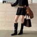 Cameido Convertible Knight Boots With Detachable Trousers High Heel Short Boots_vogvips.com