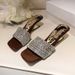 French-style Stunning Flip-flops And Sandals For Women To Wear Outside In Summer, With Elegant High-heeled Flip-flops_vogvips.com