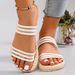 Women's Fashion Trend Anti-slip Wear Comfortable Lightweight Double Soft Soled Mid-heels Sandals_vogvips.com