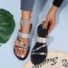 2025 New Large Size Casual Women's Round Head One Line Water Diamond Flat Bottom Slippers_vogvips.com
