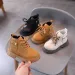 Kids PU Leather Fashion Winter Children's Boys Girls Anti Slip Toddler Short Snow Boots Littlesprouts Sizes 21 - 30_vogvips.com