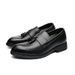British Slip-On Style Shoes Tassel New Leather Casual Trendy Loafers Size Men's Fashion Large_vogvips.com