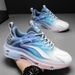 Men's With Mesh Air Cushion Jelly Sole, Full Length Shock Absorption Rebound, Dad's Shoes, Men's Breathable,_vogvips.com