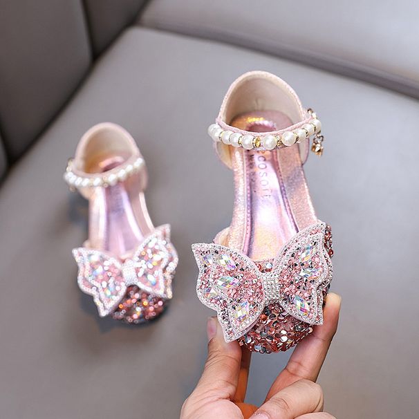New Lady Baby Girls Girl Princess Diamond Single Shoe Shoes Dance Show Shoes_vogvips.com
