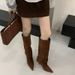 2025 Autumn Winter Fashion Pointed Toe Simple Elegant Solid Color High Heel Over-the-Knee Long Boots_vogvips.com