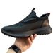Men's Simple Black Soft Sole Casual Lightweight Slip-On Trendy Shoes Low Top Round Toe Sneakers_vogvips.com